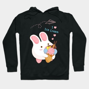 Ice Cream Cone Bunny Hoodie